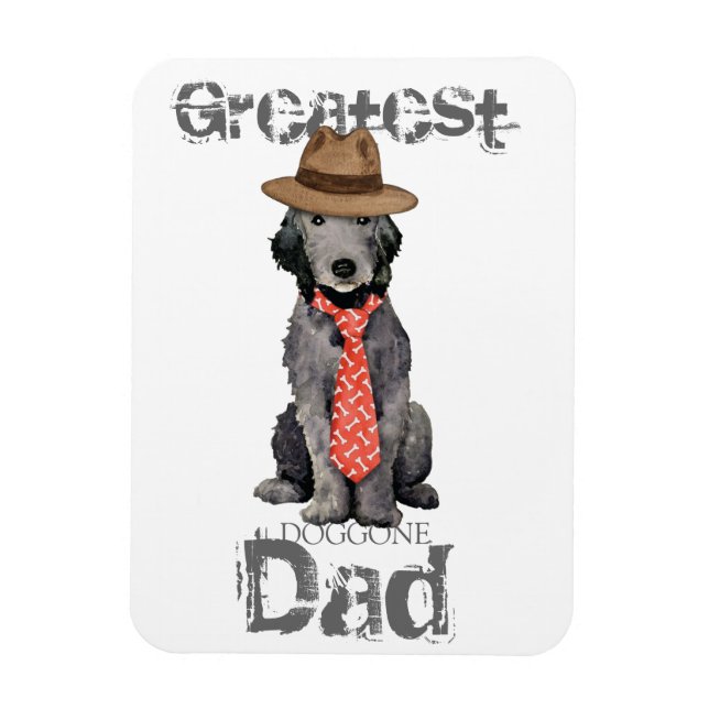 Bedlington Dad Magnet (Vertical)