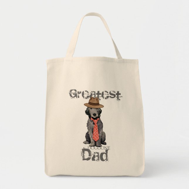 Bedlington Dad Tote Bag (Front)
