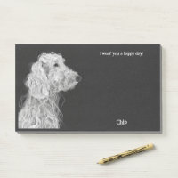 Bedlington Terrier Abstract Art Dog Name