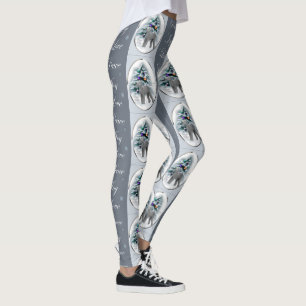 Bedlington Terrier Christmas  Leggings