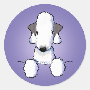 Bedlington Terrier Classic Round Sticker