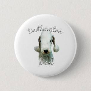 Bedlington Terrier Dad 2 6 Cm Round Badge