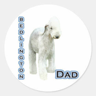 Bedlington Terrier Dad 4 - Sticker