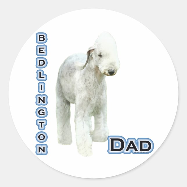 Bedlington Terrier Dad 4 - Sticker (Front)