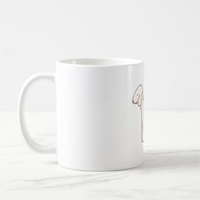 Bedlington terrier dog Magic Coffee Mug (Left)