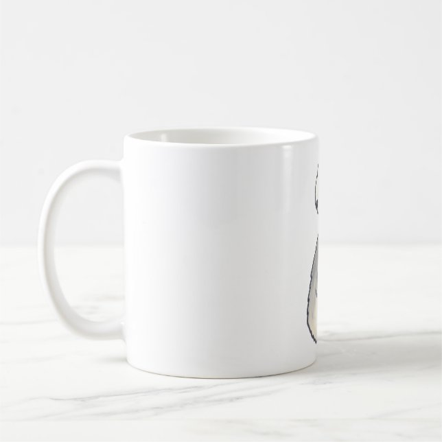 Bedlington terrier dog Magic Coffee Mug (Left)