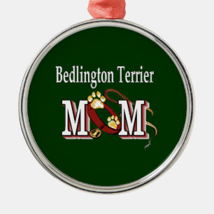Bedlington Terrier Dog MOM Metal Ornament