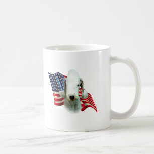 Bedlington Terrier Flag Coffee Mug
