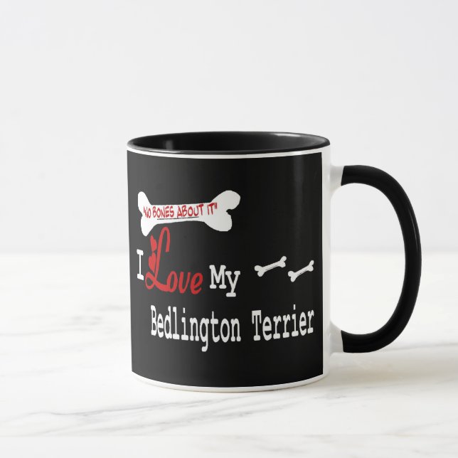 Bedlington Terrier (I Love) Mug (Right)
