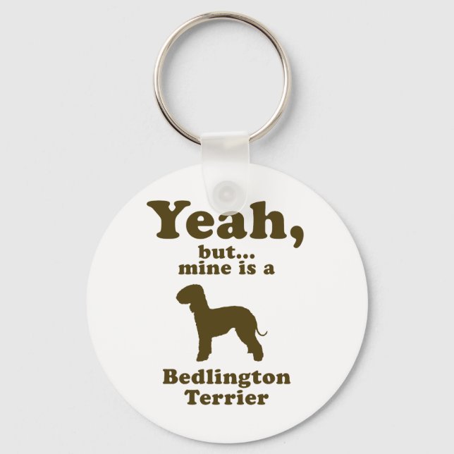 Bedlington Terrier Key Ring (Front)