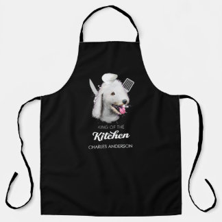 Bedlington Terrier King of the Kitchen Cooking Dog Apron