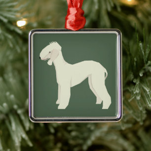 Bedlington Terrier Metal Ornament