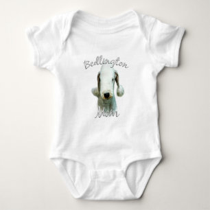 Bedlington Terrier Mum 2 Baby Bodysuit