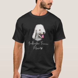 Bedlington Terrier Mum Cute Puppy Dog Owner T-Shirt
