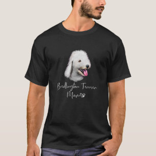 Bedlington Terrier Mum Cute Puppy Dog Owner T-Shirt