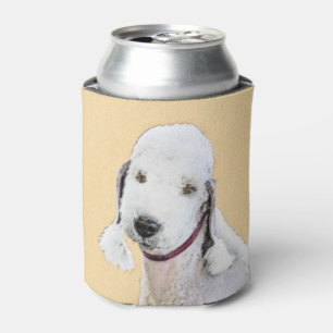 Bedlington Terrier Painting - Original Dog Art Can Cooler
