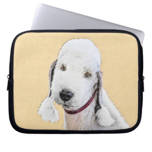 Bedlington Terrier Painting - Original Dog Art Laptop Sleeve