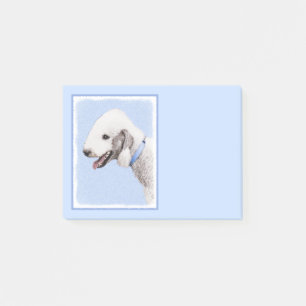 Bedlington Terrier Painting - Original Dog Art Post-it Notes