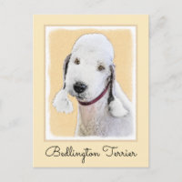 Bedlington Terrier Painting - Original Dog Art