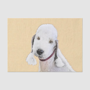 Bedlington Terrier Painting - Original Dog Art Tissue Paper