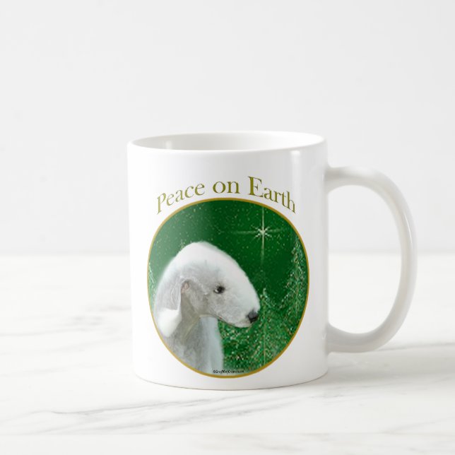 Bedlington Terrier Peace Coffee Mug (Right)