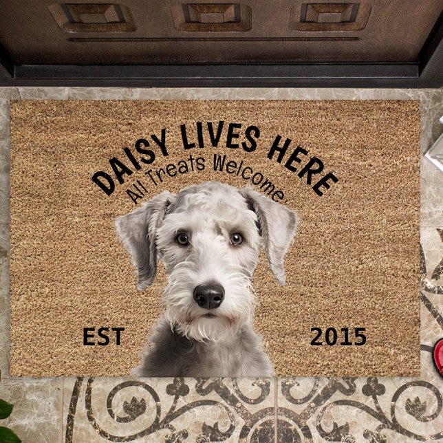 Bedlington Terrier Personalised Pet Doormat (Creator Uploaded)