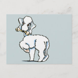 Bedlington Terrier Rosie Postcard