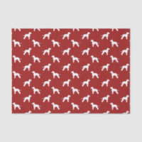 Bedlington Terrier Silhouettes Pattern