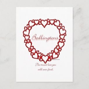 Bedlington Terrier True Love Postcard