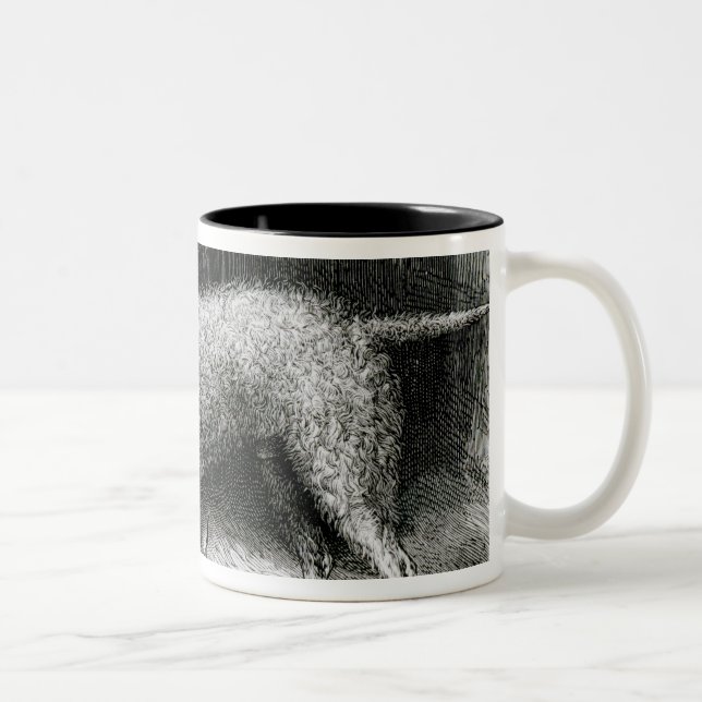 Bedlington Terriers- Mr. F. Armstrong's Two-Tone Coffee Mug (Right)