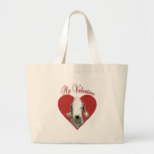Bedlington Valentine Large Tote Bag