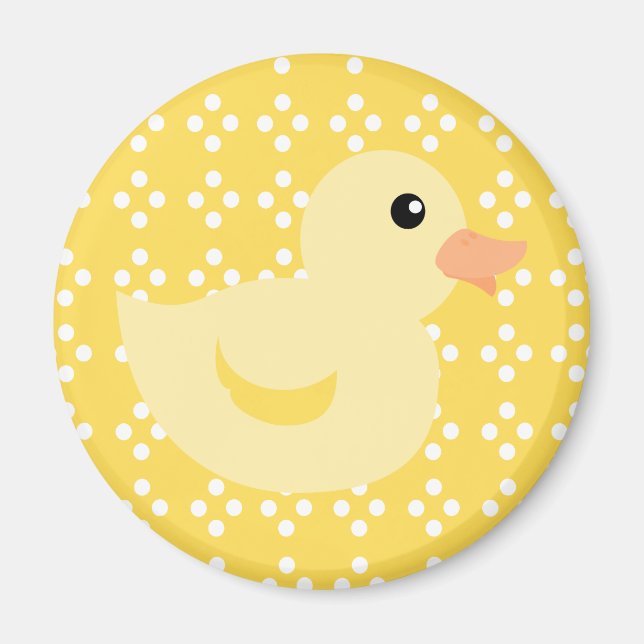 Bedotted Duck in Yellow Magnet (Front)