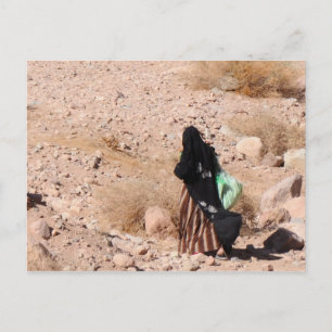 Bedouin woman, South Sinai, Egypt Postcard