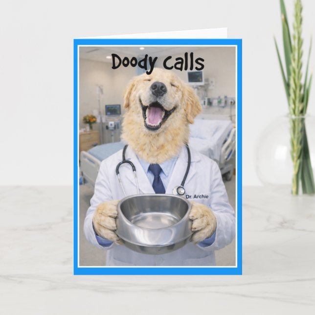 Bedpan 1 Get Well Card  BPB-1 (Front)