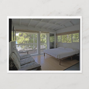Bedroom at the Seaside Zen Cottage in Kona Postcard