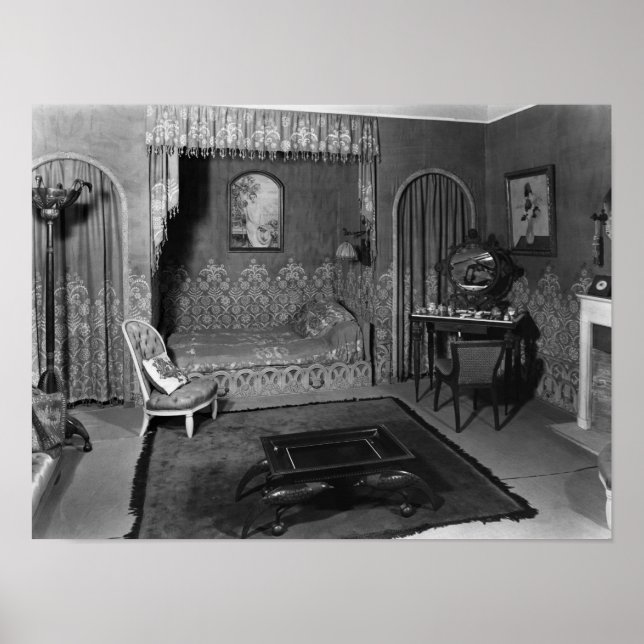 Bedroom belonging to Jeanne Lanvin  c.1920-25 Poster (Front)