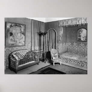 Bedroom belonging to Jeanne Lanvin  c.1920-25 Poster