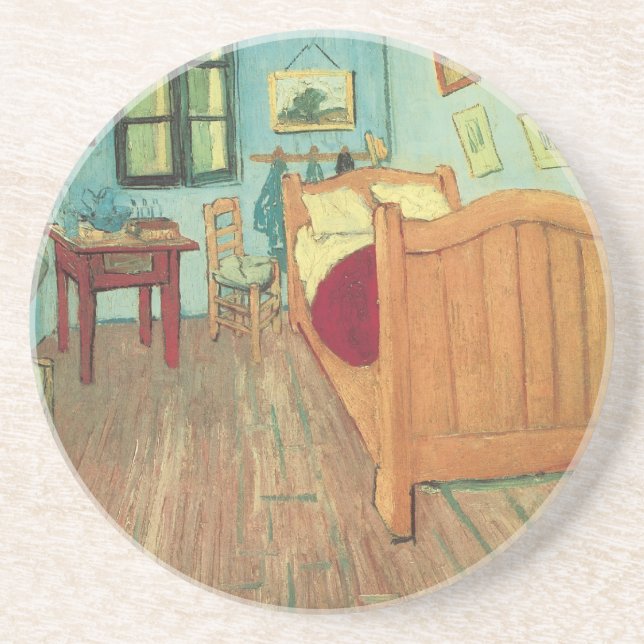 Bedroom in Arles by Vincent van Gogh Coaster (Front)
