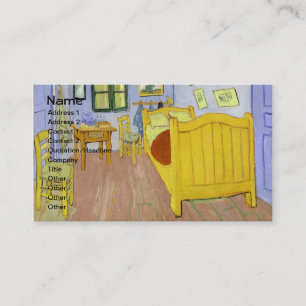 Bedroom in Arles (F482) Van Gogh Fine Art Business Card