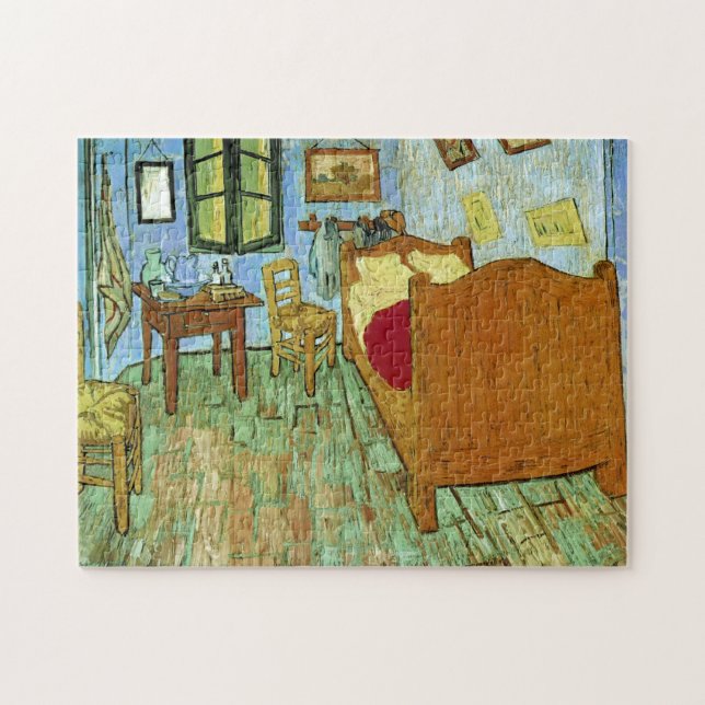 Bedroom in Arles (F484) Van Gogh Fine Art Jigsaw Puzzle (Horizontal)