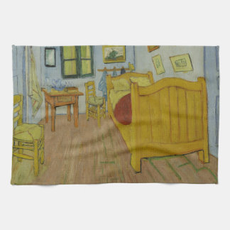  Bedroom in Arles, Oil Painting, Vincent Van Gogh Tea Towel