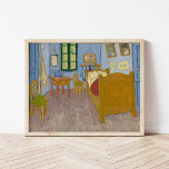 Bedroom in Arles | Vincent van Gogh Poster<br><div class="desc">Bedroom in Arles (1889) by Vincent van Gogh is a captivating depiction of the artist's simple bedroom in his house in Arles, France. The painting features bold, expressive colors and distorted perspectives, emphasizing the emotional intimacy of the space. The furniture and decor—such as the wooden bed, chairs, and framed artworks—are...</div>