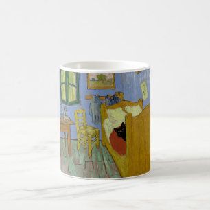 Bedroom in Arles with a black cat - Van Gogh Coffee Mug
