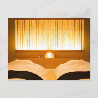 Bedroom of a Japanese‐Style Hotel Postcard