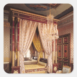 Bedroom of Queen Hortense de Beauharnais Square Sticker
