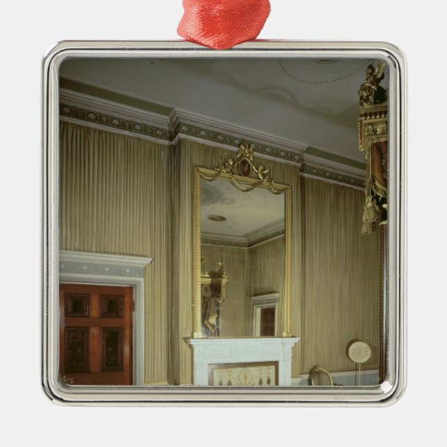 Bedroom with fireplace designed by Adam, c.1776 Metal Tree Decoration (Front)