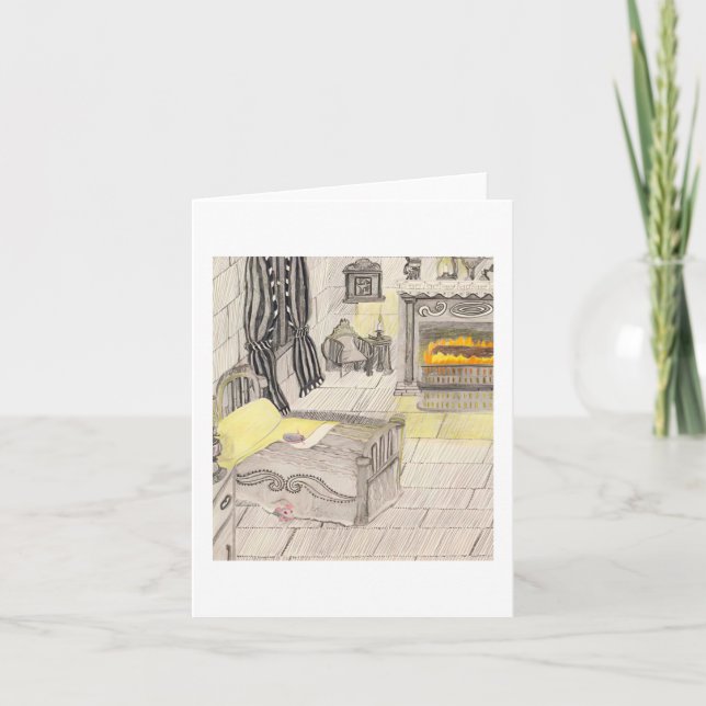 Bedroom With Rats 🐀  Thank You Card (Front)