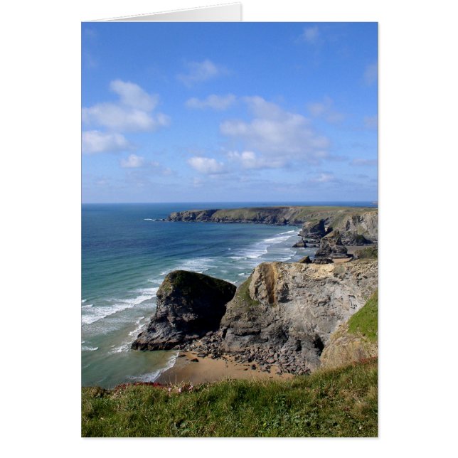 Bedruthan Steps, Cornwall card (Front)