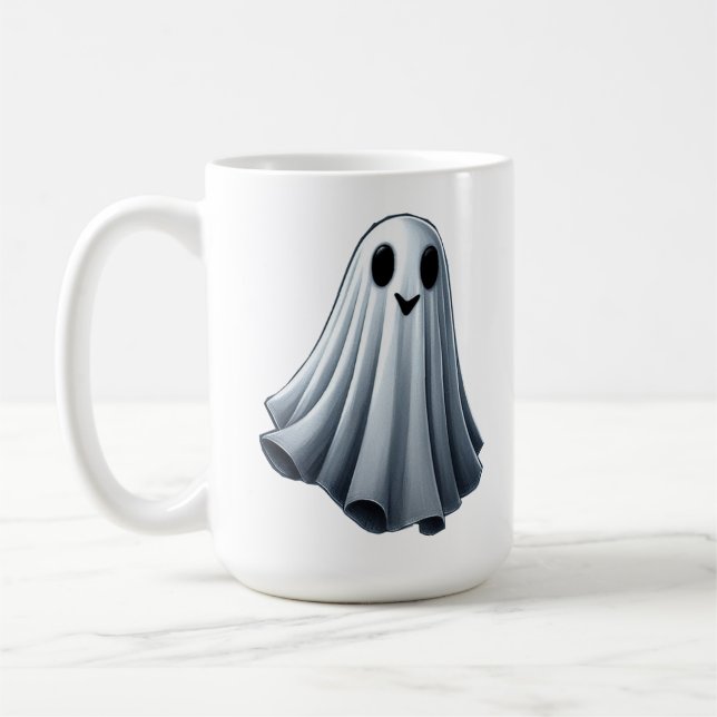 Bedsheet Ghost  Coffee Mug (Left)