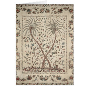 Bedspread with Palm Tree Motifs